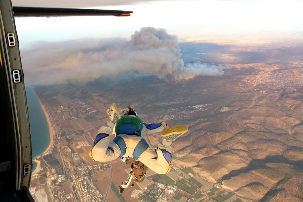 The devastating Carmel Mountain fire of 2008, aerial view. Photo by Habonim Skydiving The devastating Carmel Mountain fire of 2008, aerial view. Photo by Habonim Skydiving