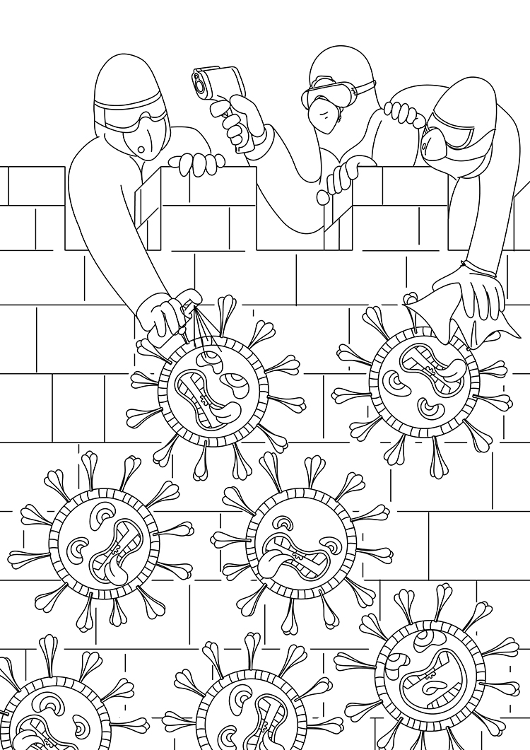 Castle Coloring Pages For People In Home Quarantine
