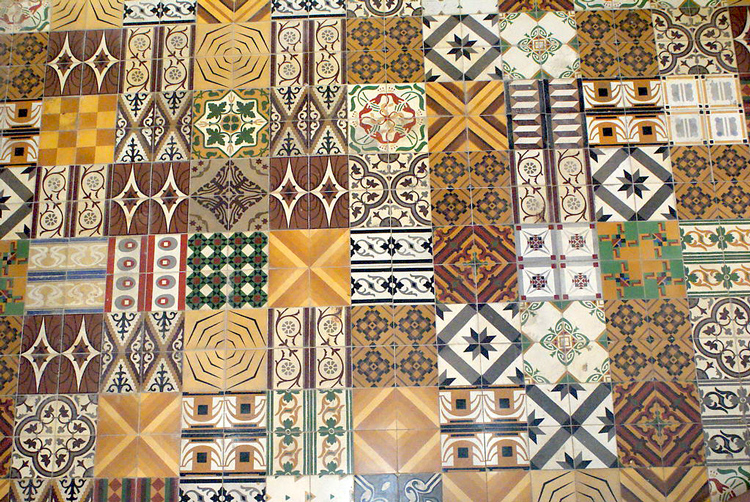 A collection of vintage floor tile designs; Museum of the History of Tel Aviv Jaffa A collection of vintage floor tile designs; Museum of the History of Tel Aviv Jaffa
